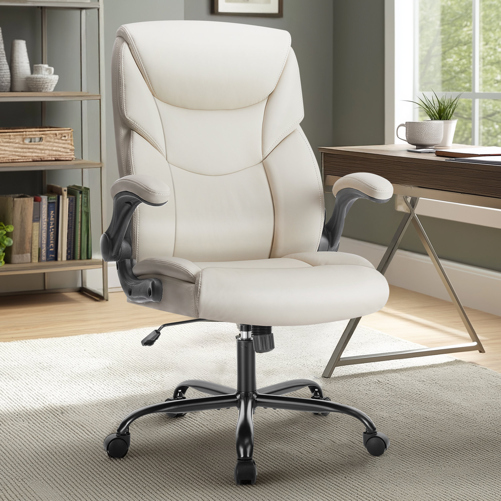 Inbox Zero Iz Ergonomic Faux Leather Executive Chair Inbox Zero Iz Ergonomic Faux Leather Executive Chair